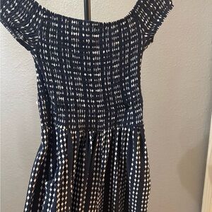 Justify Navy and White Striped jumpsuit